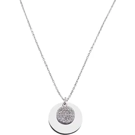 dKeniz Kette mit Anhänger 925 Sterling Silber rhodiniert Glänzend Weiß