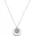 dKeniz Kette mit Anhänger 925 Sterling Silber rhodiniert Glänzend Weiß