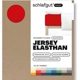 schlafgut Easy Jersey Elasthan Boxspring 140 x 200 - 160 x 220 cm red deep