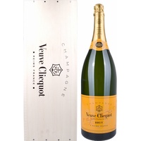 Veuve Clicquot Brut Yellow Label Jeroboam in Holzkiste (1 x 3 l)