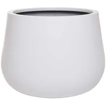 Vivanno Blumentopf GIRAR Weiß Wetterfest Frostsicher 37 cm