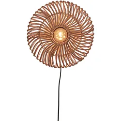 GOOD & MOJO Wandleuchte "ZANZIBAR", braun, Ø 40,00cm, Lampen, Nachhaltig
