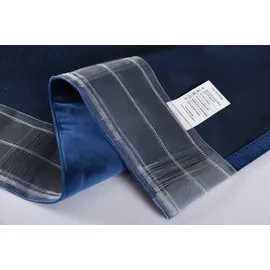 Gardinenbox Vorhang »Milano« Samt Blickdicht Schlaufenband Tunneldurchzug Blackout Bügelband kürzbar Blau 2 Stück HxB 280x135 cm, 20357