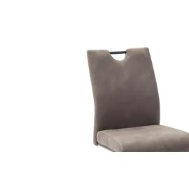 MCA Furniture MCA Freischwinger Acroma Stoff Grau Dunkelgrau