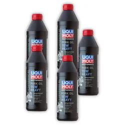 5x 1L LIQUI MOLY 2717 Gabelöl Motorbike Fork Oil 15W heavy Motorrad