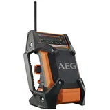 AEG Baustellenradio BR1218C-0 mit DAB+ und FM für Akku- und Netzbetrieb - Schwarz