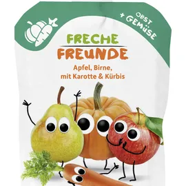 Erdbär Freche Freunde Bio Quetschmus Apfel, Birne, Karotte & Kürbis 100 g