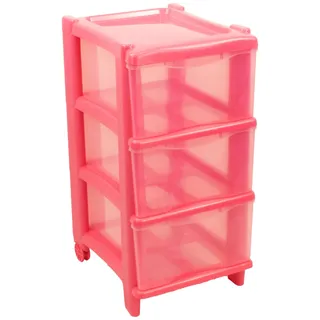Gio'Style Essential Cassie Kommode für Kinder, 3 Schubladen, Rosa, Höhe 60 cm, hergestellt in Italien