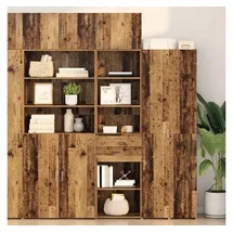 vidaXL Highboard 50 x 42,5 x 185 cm Braun