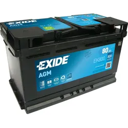 Exide EK800 Start-Stop AGM 12V 80Ah 800A Autobatterie