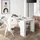 SKRAUT HOME Ausziehbarer Konsolentisch 140 x 0 x 0 weiß