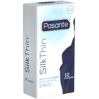 Pasante Silk Thin 12 superdünne gefühlsechte Kondome, Wandstärke 0.04mm, für ein Maximum an Gefühl