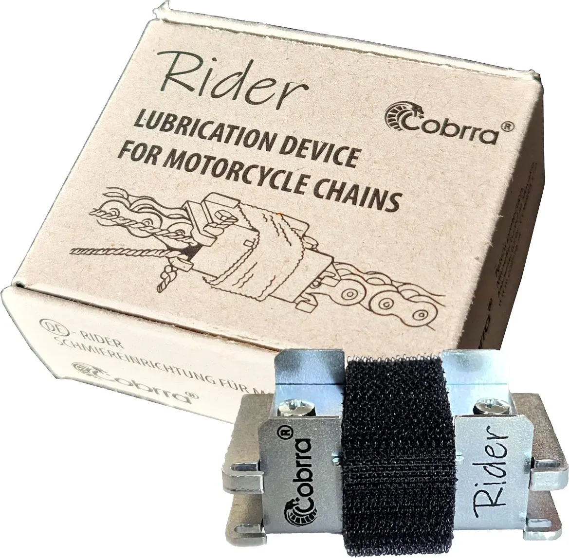 Cobrra Rider, dispositif de lubrification des chaînes