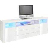 borchardt Möbel Sideboard Santa Fé 200 x 72 x 35 cm Weiß