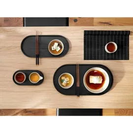 Asa Selection Holztablett oval schwarz