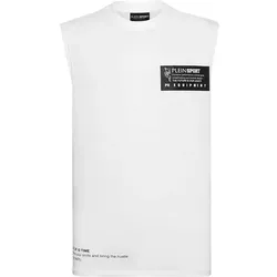 PLEIN SPORT Herren Shirt Tanktop, Wei?, XXL