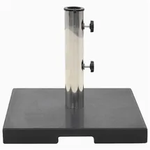 vidaXL Schirmständer Granit 20 kg Quadrat Schwarz