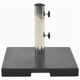 vidaXL Schirmständer Granit 20 kg Quadrat Schwarz