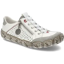 Weiße Halbschuhe Rieker Bequeme Lederschuhe, 41