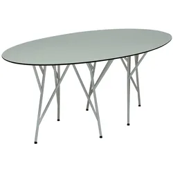 Esstisch Astwerk HPL, 215 cm, Weiß