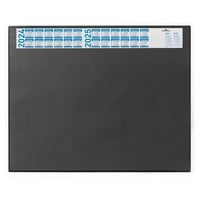 Durable Schreibtischunterlage schwarz (mit transparenter Auflage und Kalender, 650 x 520 mm) 1 Stück, 720401