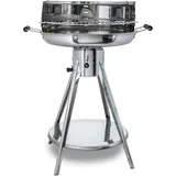 ACTIVA Rundgrill Edelstahl, Holzkohlegrill mit Belüftung, Grillrost, Ibiza