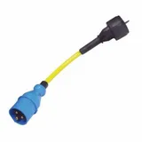 Victron Energy Adapterkabel 16A 250V CEE Stecker auf Schuko Kupplung Blau/Gelb/Schwarz