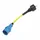 Victron Energy Adapterkabel 16A 250V CEE Stecker auf Schuko Kupplung Blau/Gelb/Schwarz