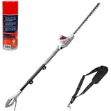 Ikra mogatec IKRA Elektro Teleskop Heckenschere ITHS 600, inkl. Schultergurt & Pflegespray, Schnittlänge 51cm, Schnittwinkelverstellung