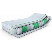 MSS e.K. ECO 7 Zonen Taschenfederkernmatratze 100 x 200 cm H2 | H3