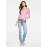Heine Rundhals-Pullover rosa 38