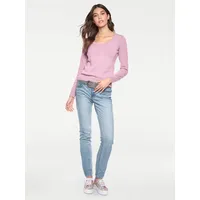 Heine Rundhals-Pullover rosa 38