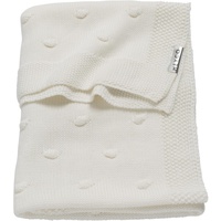 Meyco 2753050 Babydecke gestrickt mit Knoten 100x150 cm, Off