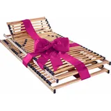 Lattenrost Noxus Flex K, im Doppelpack!, Beco, Kopfteil manuell verstellbar, Fußteil nicht verstellbar, mit Härteverstellung, 28 Federholzleisten 80 cm x 200 cm x 7,5 cm