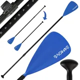 24MOVE Paddel Einzelpaddel - SUP Stand Up Board Stechpaddel - Aluminium 210cm - Blau