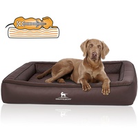 Knuffelwuff Tierbett Hundebett Hampstead, Orthopädisch braun 100 cm x 120 cm