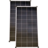 Solarmodule 2 Stück 130 Watt Poly Solarpanel Solarzelle 1290x675x30 92459