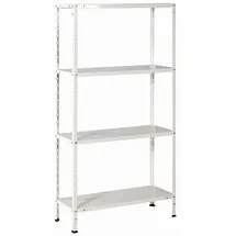 Ironside Lagerregal Metall 150x75x30 cm weiß