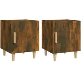 vidaXL Nachtschrank 2 Stk. 4150 x 40 x 2200 cm Braun