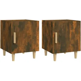 vidaXL Nachtschrank 2 Stk. 4150 x 40 x 2200 cm Braun
