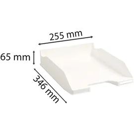 Exacompta 11313D 6er Pack Premium Briefablage COMBO MIDI, Kollektion Office - Weiß