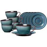 Ritzenhoff & Breker Kaffeetassen mit Untertassen 220 ml 6er Set - DS