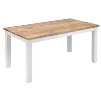Index living gmbh Esstisch Esstisch 140x90cm 'Nizza' Mango weiß