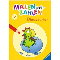 RAVENSBURGER 48996 Malen nach Zahlen ab 3 Jahren: Dinosaurier