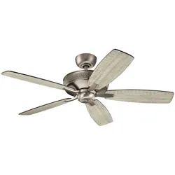 Monarch II - 52 Zoll / 132 cm Ventilator - Poliertes antikes Zinn - KLF-MONARCH2-52-BAP