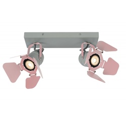 Lucide 17997/02/66 Spotleuchte Picto 2x5w | GU10 - Rosa, einstellbar, dimmbar