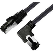 BKL Electronic 144035 RJ45 Patchkabel CAT 8.1 S/FTP 1m Schwarz Halogenfrei 1St.