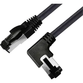 BKL Electronic 144035 RJ45 Patchkabel CAT 8.1 S/FTP 1m Schwarz Halogenfrei 1St.