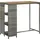 vidaXL Bartisch mit Regal 120 x 60 x 110 cm Grau