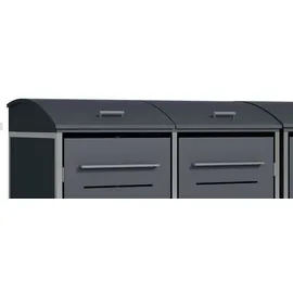 DEGAMO Mülltonnenbox KIEL 211 x 83 x 136 cm grau